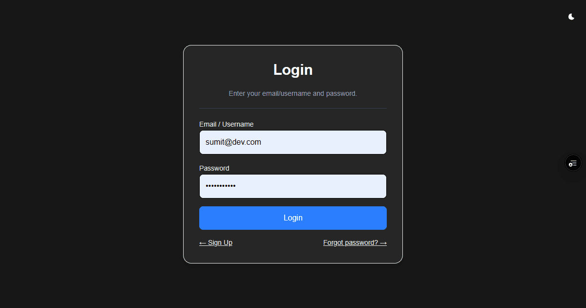 Authentication App – Full-Stack Application