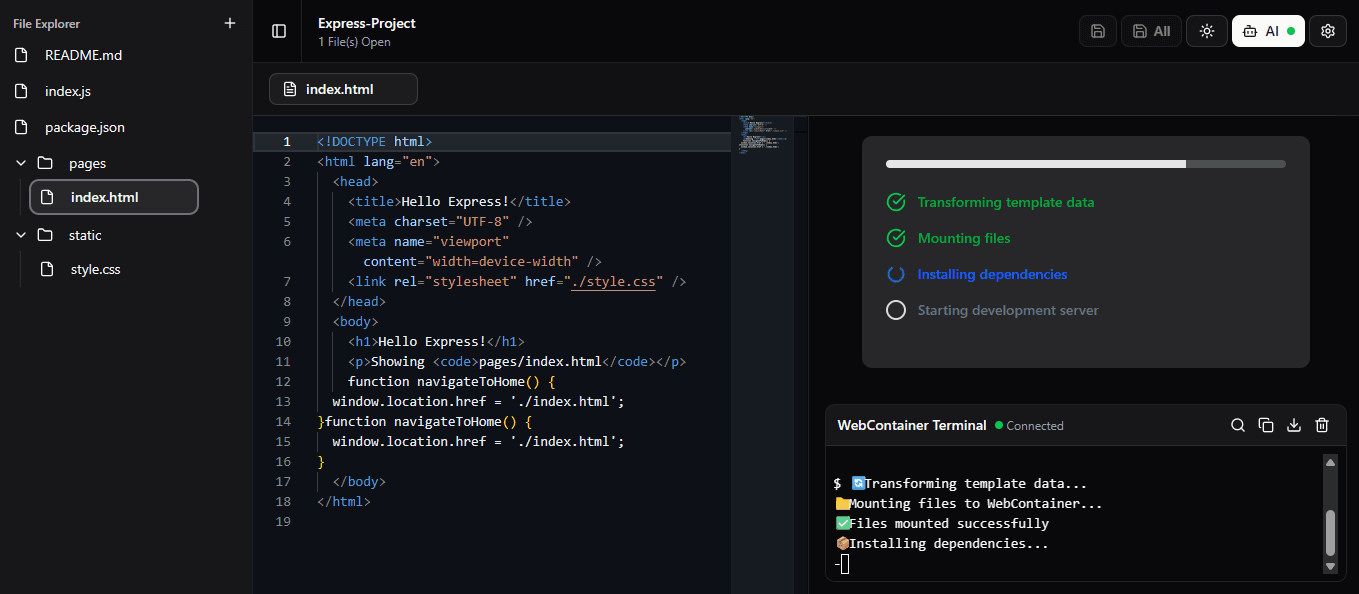AI-Powered Code Editor