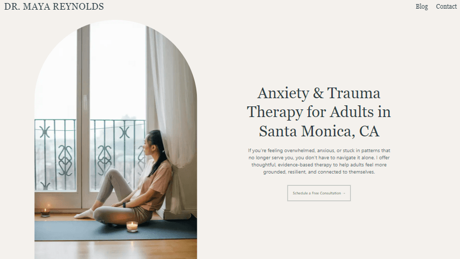 Therapy Website (Frontend)